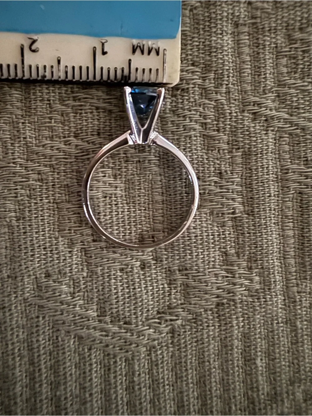 Ross-Simons 14KT White Gold- 1 Kt TW Deep Blue Treated Diamond Set - Picture 6 of 8